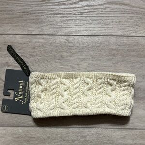 NWT-Natural Reflections Cream Cable Knit Headband
